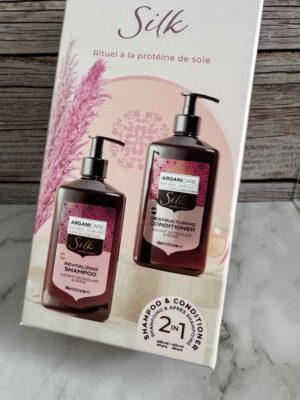 coffret duo proteine de soie, shampooing et soin