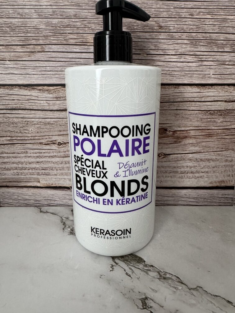 Shampooing polaire, cheveux blonds, neutralise reflets jaunes