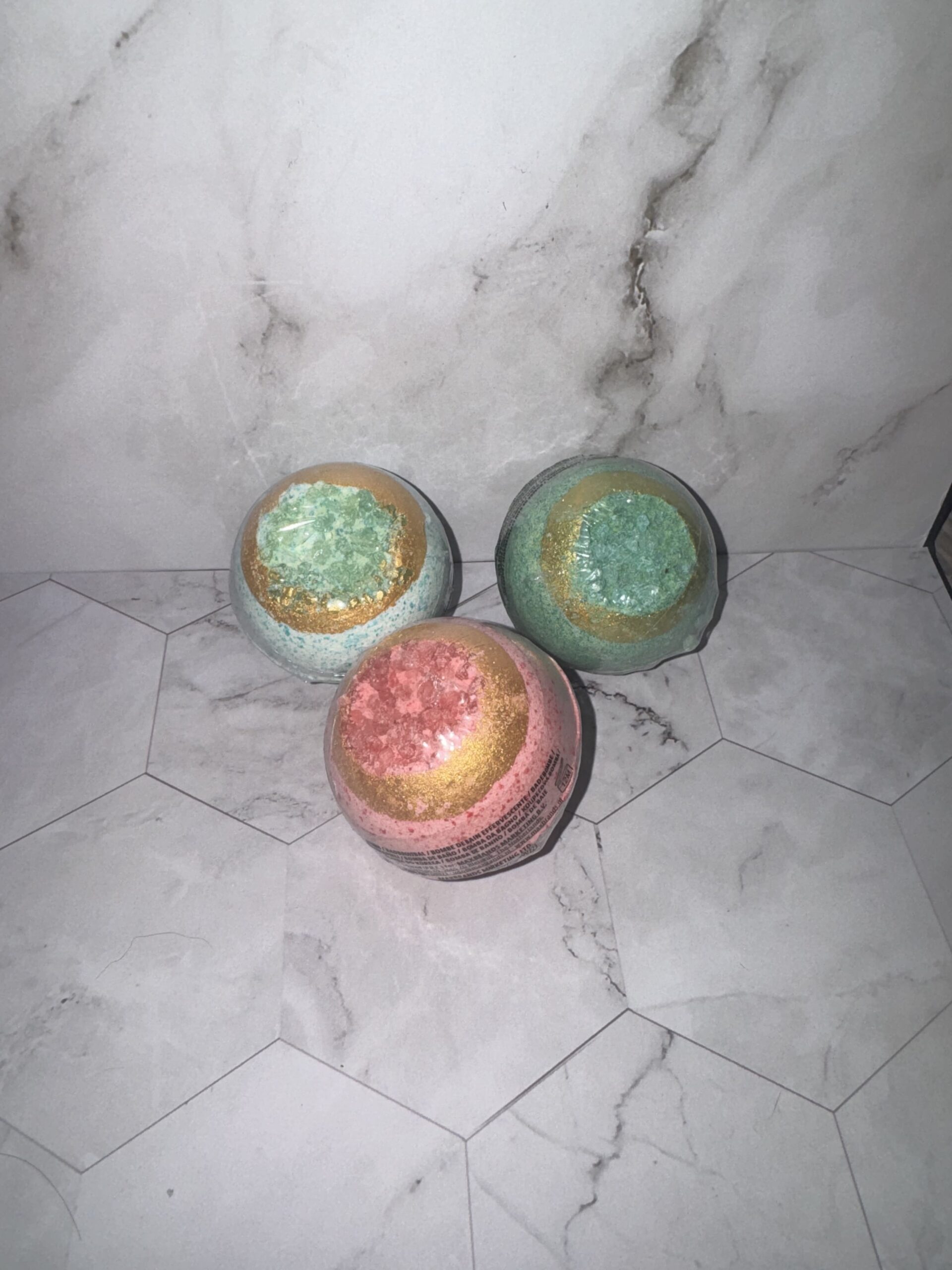 Bombes de bain effevescentes