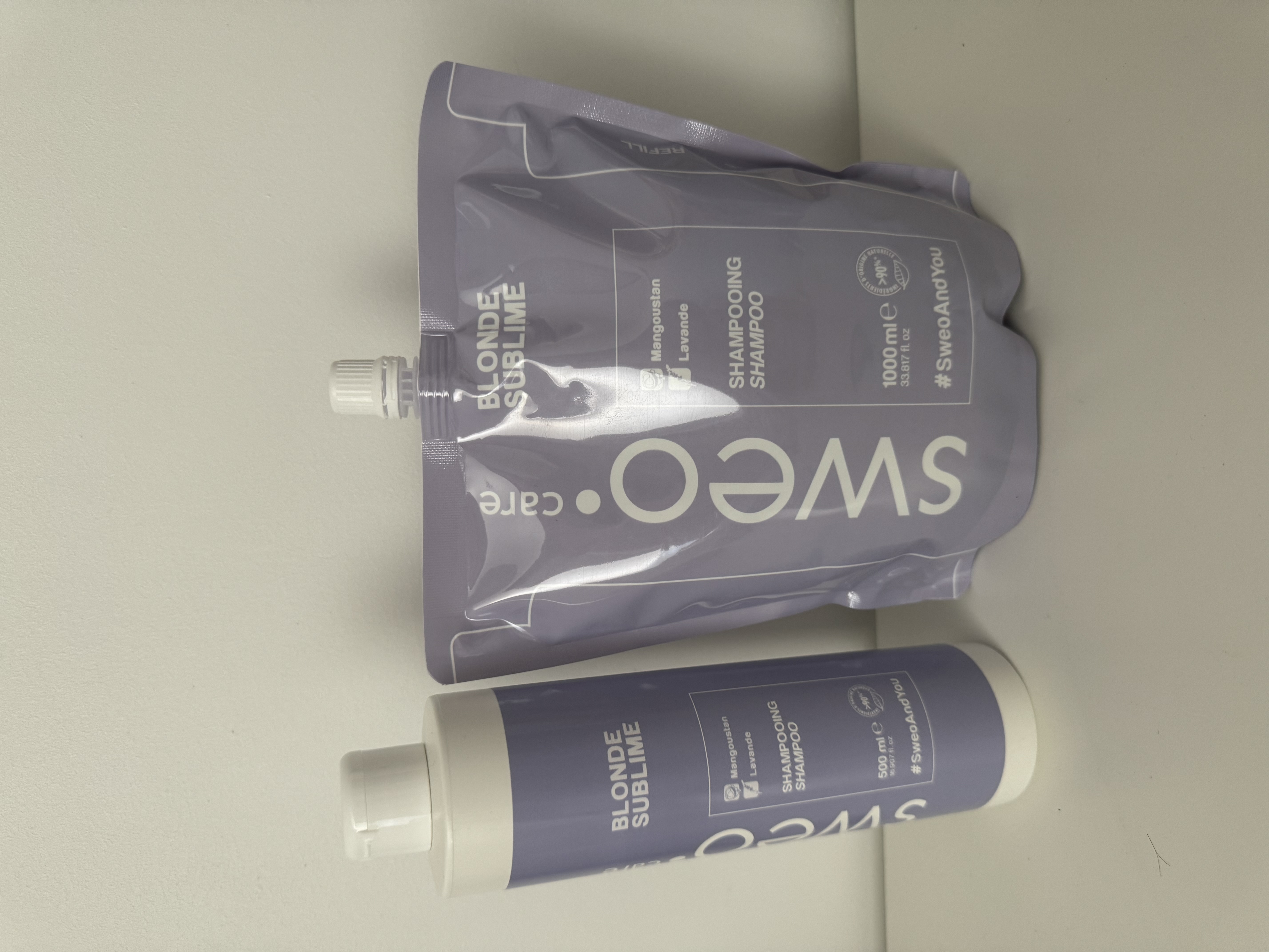 Duo shampooing 500 ml + recharge 1L blond sublime